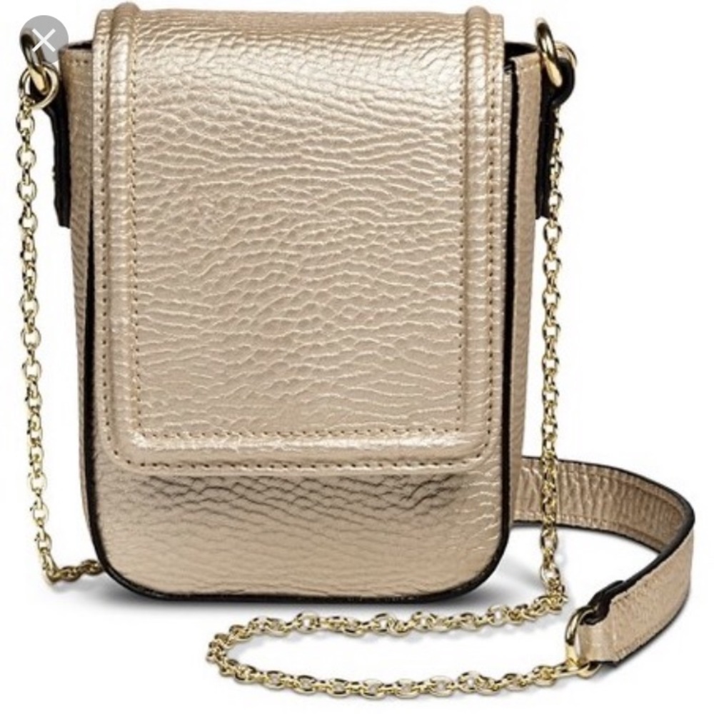 Gold small crossbody bag